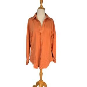 NWT Revolve Lanston Copper Oversized Button Down Sweater Size Large Long Sleeve